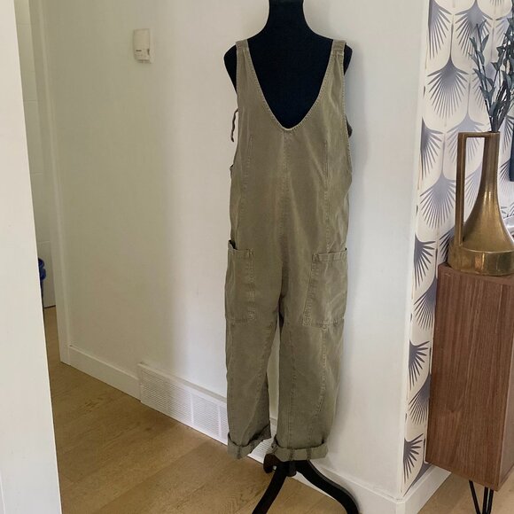 Free People Olive Green Jumpsuit - Picture 5 of 11